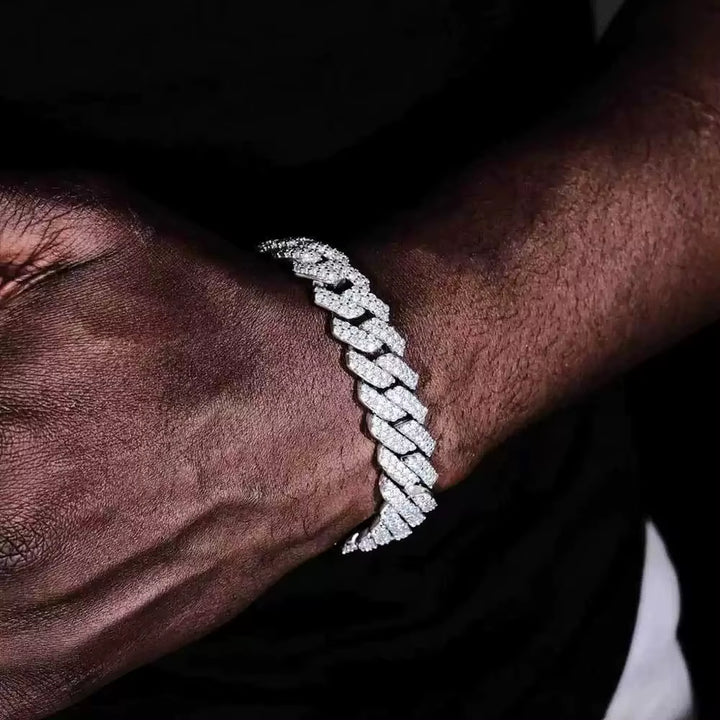 Alpha Iced Link Bracelet
