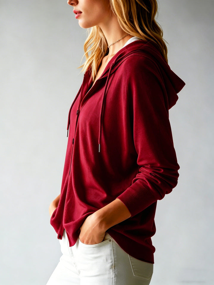 Weekend Button Hoodie