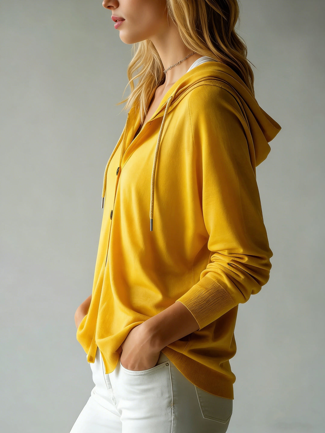 Weekend Button Hoodie