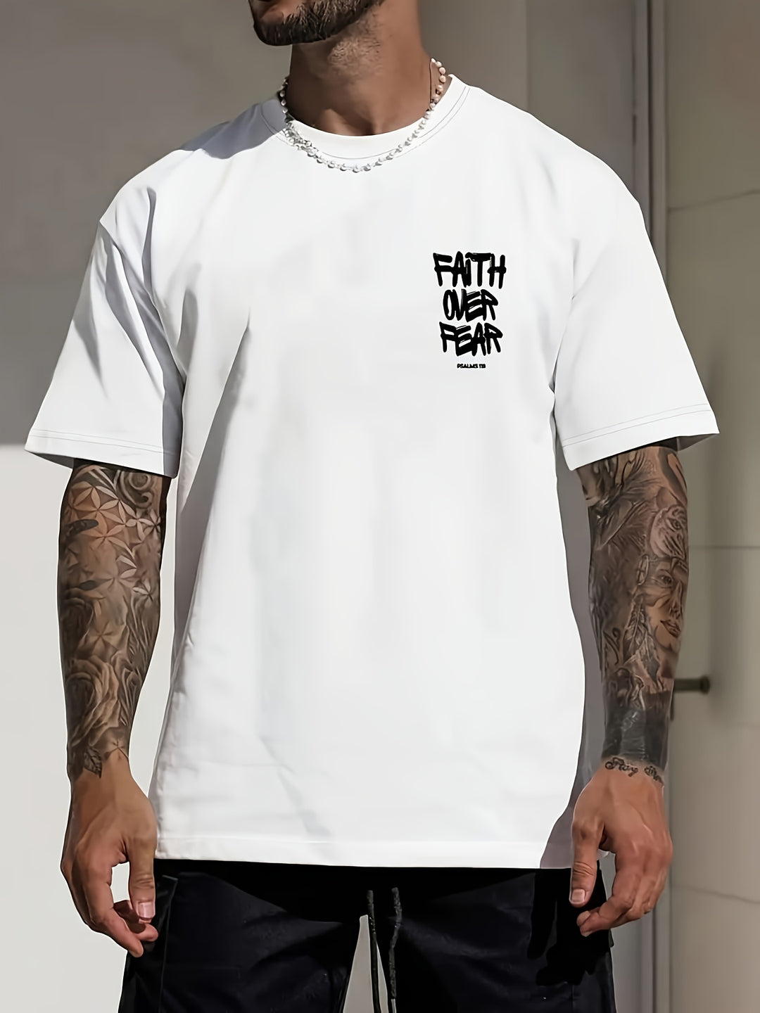Faith Over Fear Oversized Tee