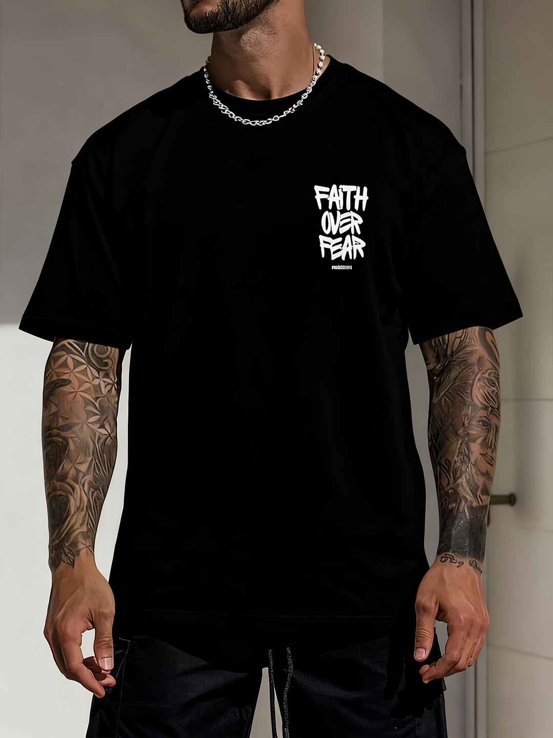 Faith Over Fear Oversized Tee