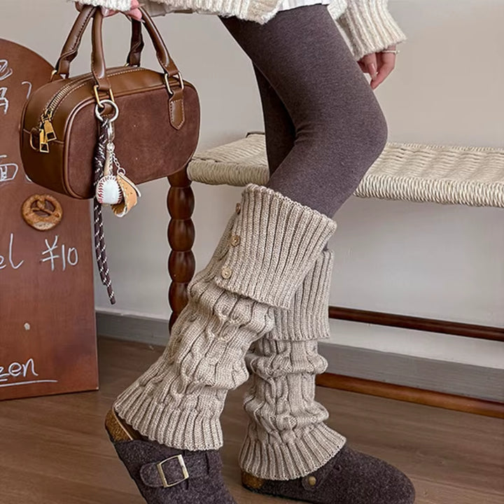 Chalet Cable-Knit Leg Warmers